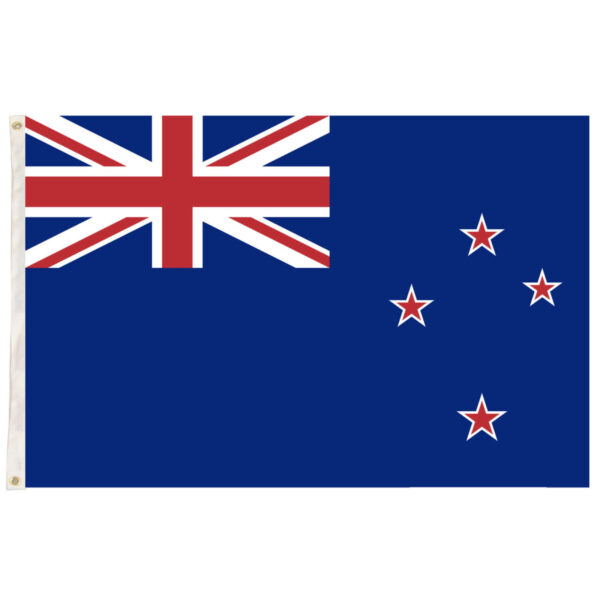 Fanno-New Zealand Flag Heavy Duty Outdoor Kiwi Māori 150cm x 90cm for Easy Hanging