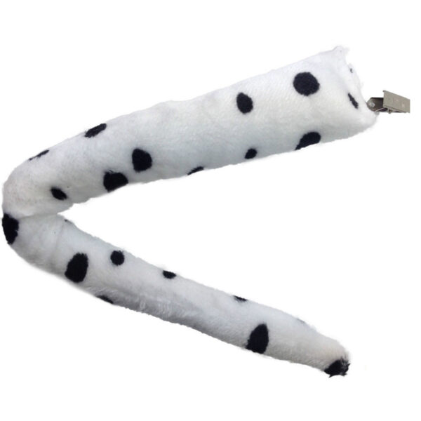 Fanno-Animal Tail Costume Accessory Clip-On Halloween Fancy Dress Cosplay Dog Dalmatian