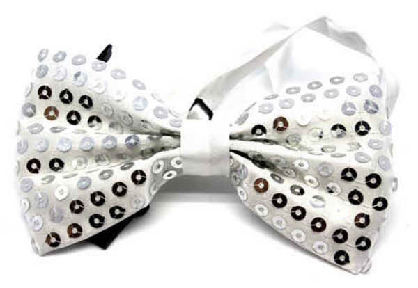 Fanno-Glitter Sequin Bow Tie Costume Accessory for Fancy Dress Dance Party Events