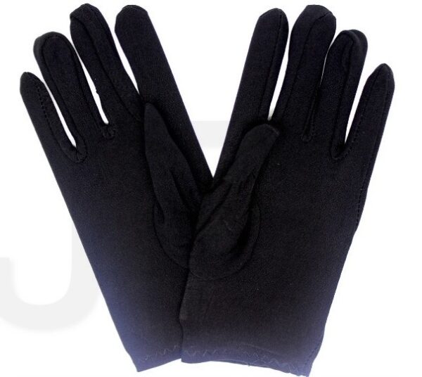 Fanno-Ladies Short Gloves for Costume Party Wedding Bridal Fancy Dress Prom Stretchy Black