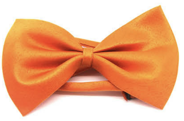 Fanno-Mens Bow Tie Pre-Tied Adjustable Clip Formal Wedding Tuxedo Party Classic Orange