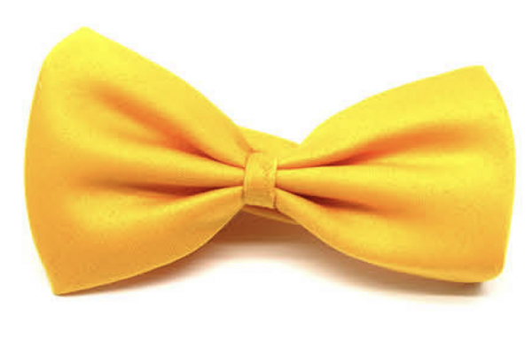 Fanno-Mens Bow Tie Pre-Tied Adjustable Clip Formal Wedding Tuxedo Party Classic Yellow