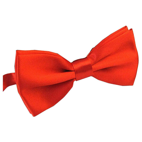 Fanno-Mens Bow Tie Formal Wedding Tuxedo Classic Plain Necktie Party Red Adjustable