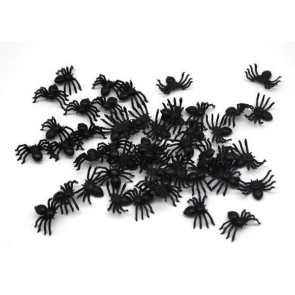 Fanno-Mini Fake Spiders Halloween Prank Scary Arachnids Gag Toy for Trick or Treat Fun