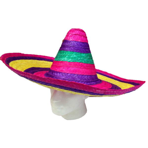 Fanno-Mexican Sombrero Fancy Dress Straw Hat for Party Costume Western Spanish