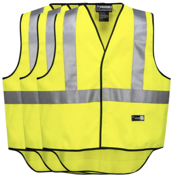 Fanno-High Visibility Safety Vest with  Reflective Tape Lightweight Comfortable Fit