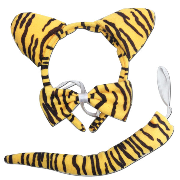 Fanno-3pcs Animal Costume Set for Dress Up Parties Halloween Bow Tie Tail Ears