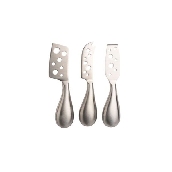 Fanno-3pc Euroline Stainless Steel Cheese Knife Set Kitchen Cutlery - Silver