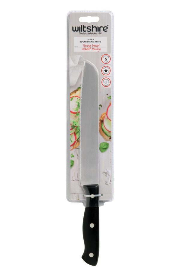 Fanno-Wiltshire Stainless Steel Laser Bread Knife - 20cm