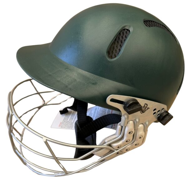 Fanno-Cricket Helmet Medium Size for Juniors Adults High Impact Protection Green