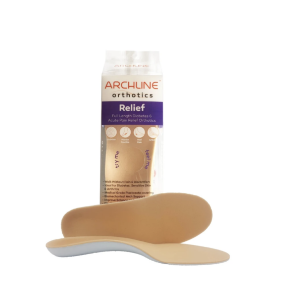 Fanno-Relief Orthotics Full Length Arch Support for Diabetics and Plantar Fasciitis