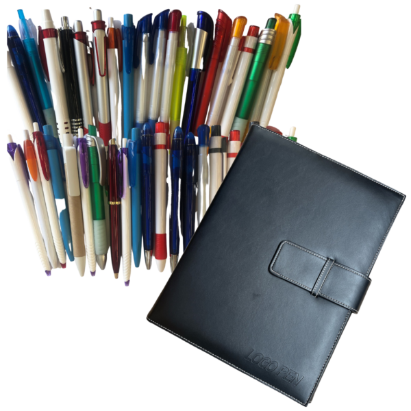 Fanno-Bulk Ballpoint Pen Set 114 Assorted Colors with Pen Holder for School Office