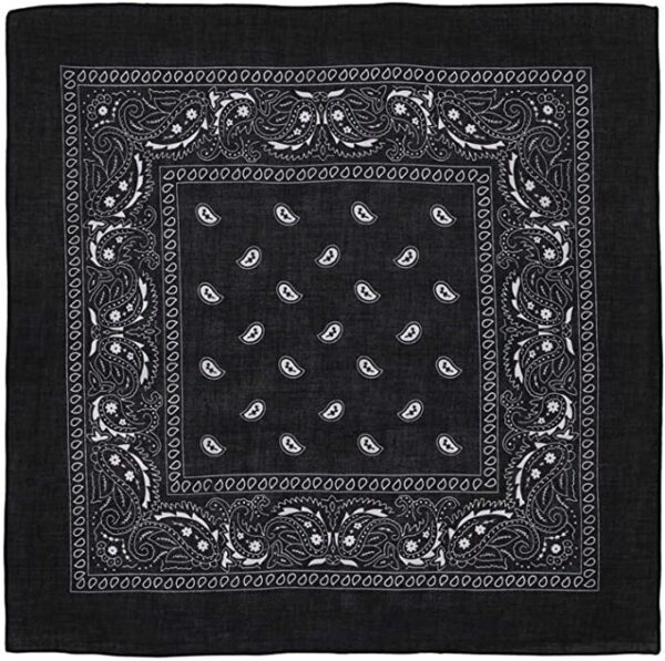 Fanno-Cotton Paisley Bandana Head Wrap Durag Biker Scarf Mask for  Use