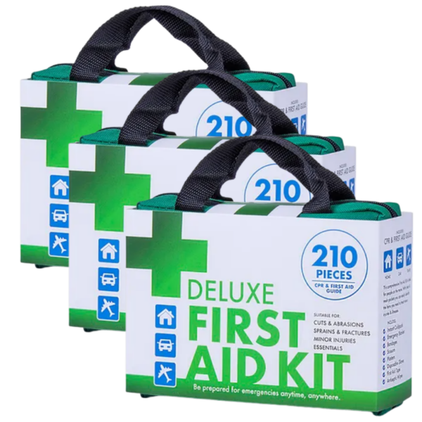 Fanno-3x 210PCS EMERGENCY FIRST AID KIT Medical Travel Set Workplace Office ARTG BULK