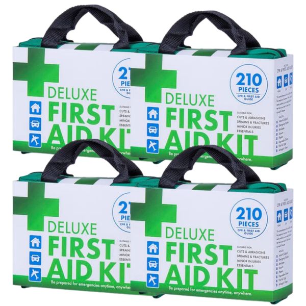 Fanno-4x 210PCS EMERGENCY FIRST AID KIT Medical Travel Set Workplace Office ARTG BULK