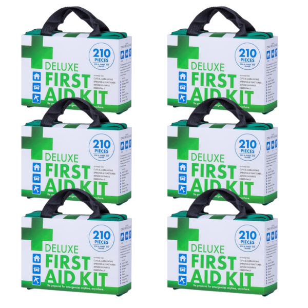 Fanno-6x 210PCS EMERGENCY FIRST AID KIT Medical Travel Set Workplace Office ARTG BULK