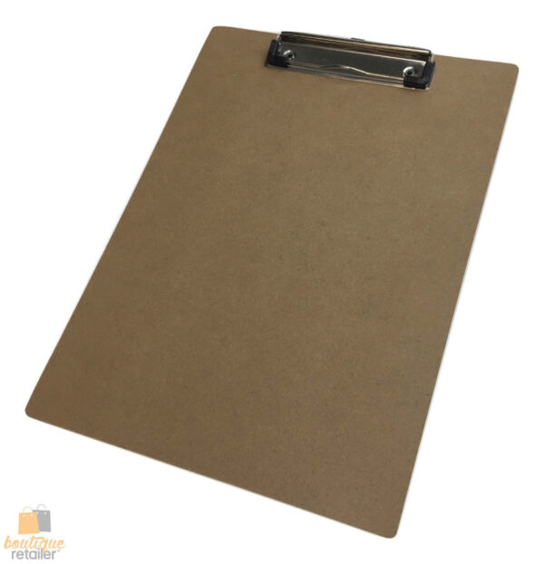 Fanno-Wooden A4 Clipboard Hardboard Menu Clip Office Writing Board Holder for Restaurants