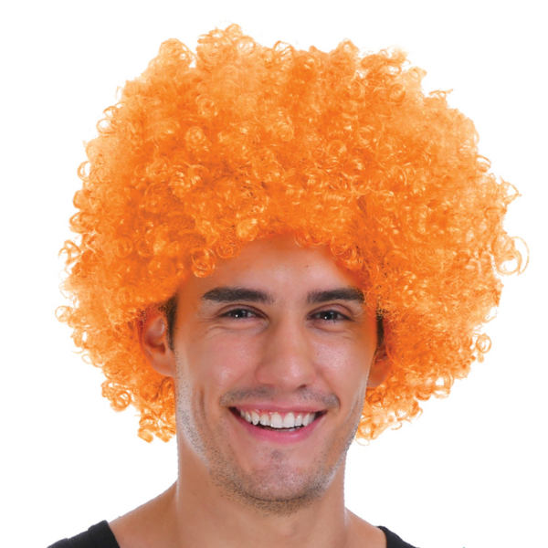 Fanno-Curly Afro Wig for Costume Party Dress Up 70s 80s Disco Clown Halloween Fun