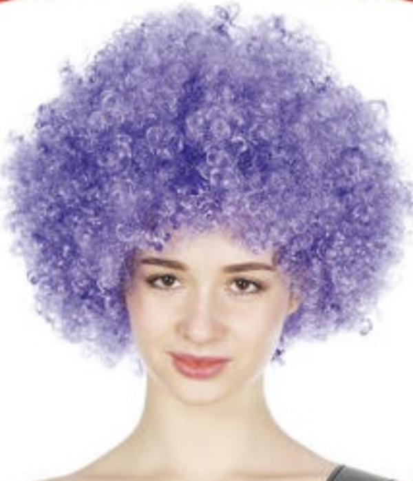 Fanno-Deluxe Afro Wig Curly Hair Costume for Party Disco Clown 70s 80s Dress Up