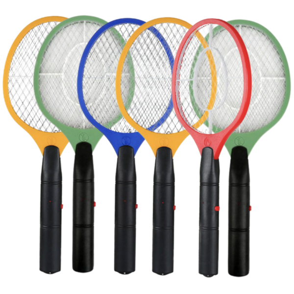 Fanno-6x BUG ZAPPER RACKET Fly Mosquito Pest Swatter Net Racquet Electric Insect Killer