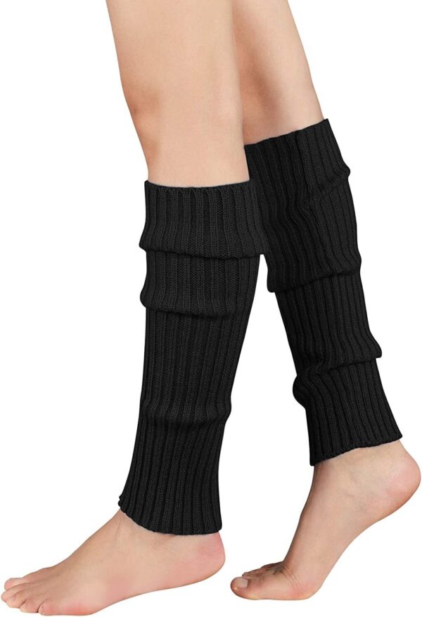 Fanno-Leg Warmers for Women Knit 80s Costume Dance Party Crochet Socks Winter Fashion