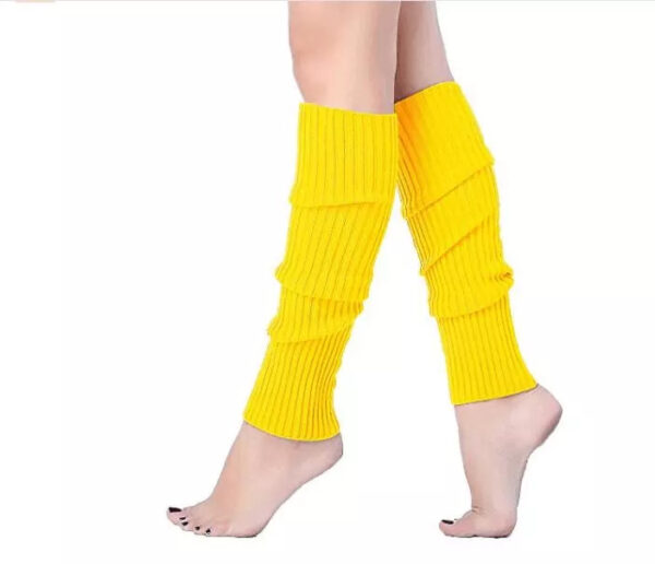 Fanno-Leg Warmers for Women Knit 80s Costume Dance Party Neon Crochet Socks Winter Wear