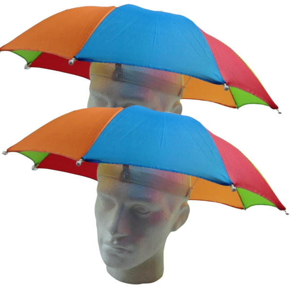 Fanno-Rainbow Umbrella Hat for Sun Rain Beach Camping Fishing Costume One Size Fits Most