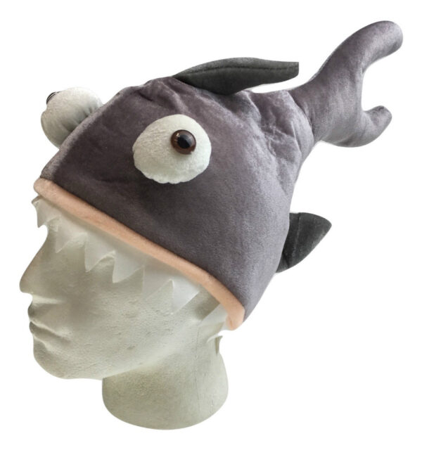 Fanno-Shark Hat Costume Accessory for Halloween Fancy Dress Up Party Headgear Cap