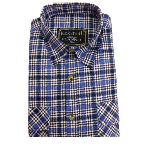 Fanno-Men's Flannelette Shirt 100% Cotton Vintage Long Sleeve Check Flannel S-6XL