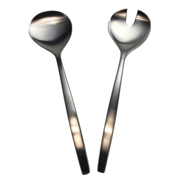 Fanno-GROSVENOR Chill 2 Salad Servers 18/10 Stainless Steel Spoon Fork CHILL2SS