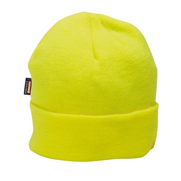 Fanno-Fleece Thermal Insulated Beanie Hat for Cold Weather Workwear Yellow