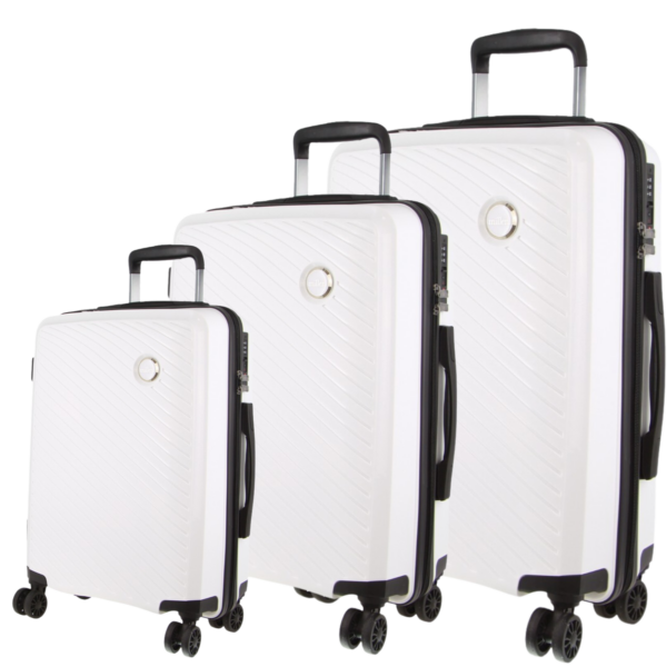 Fanno-Hardshell 3-Piece Luggage Set with TSA Lock and Spinner Wheels for Travel