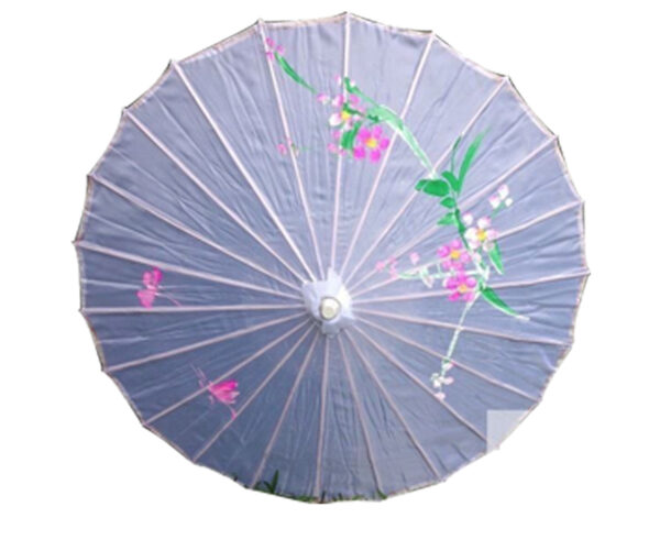 Fanno-Parasol Umbrella Chinese Japanese Bamboo Flower Pattern 80cm Diameter Classic Design