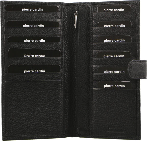 Fanno-Italian Leather Passport Wallet with RFID Protection and Clasp Closure