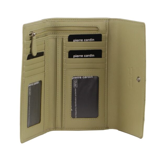 Fanno-Leather Tri-Fold Wallet with RFID Protection Multiple Compartments for Cards and Cash