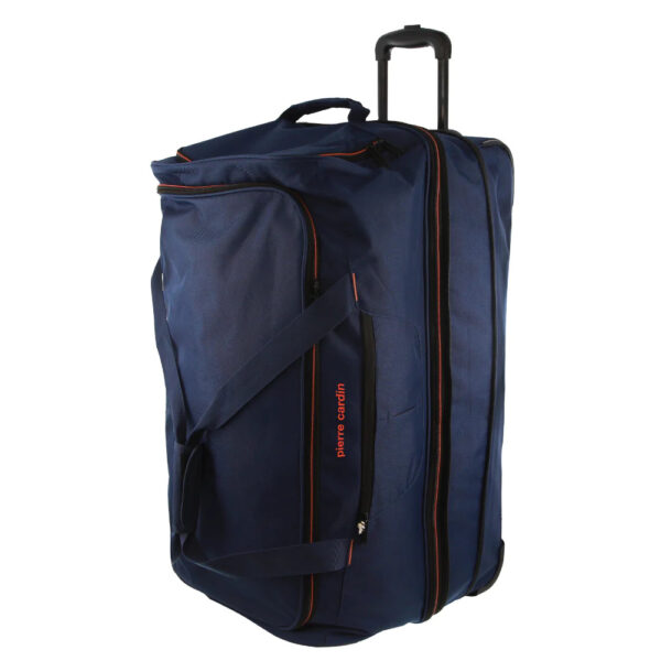 Fanno-Pierre Cardin Trolley Bag Large Soft Travel Luggage Wheeled Duffle 82 Cm - Navy