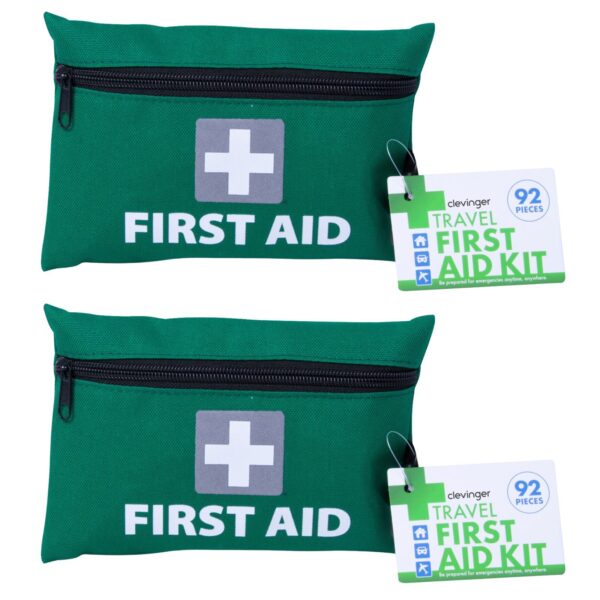 Fanno-2x 92 Pcs Travel First Aid Kit Medical Workplace Set Emergency Family Safety