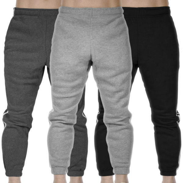 Fanno-3 Pack Men's Fleece Slim Fit Track Pants Jogger Casual Sweatpants Assorted Colors