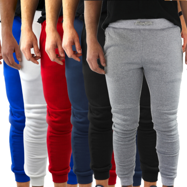 Fanno-3x Mens Fleece Track Pants Joggers Casual Gym Wear Assorted Colors Comfortable Fit