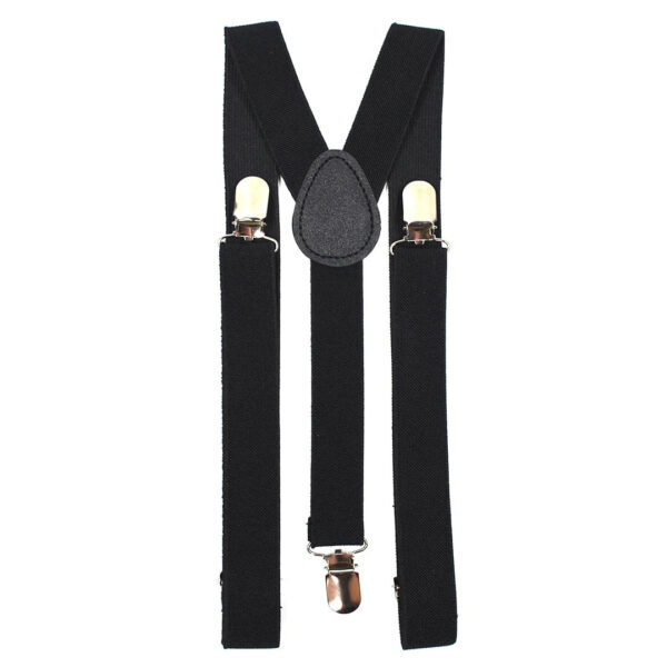 Fanno-Men's Adjustable Clip-On Suspenders Elastic Braces for Formal Wedding Slim Fit