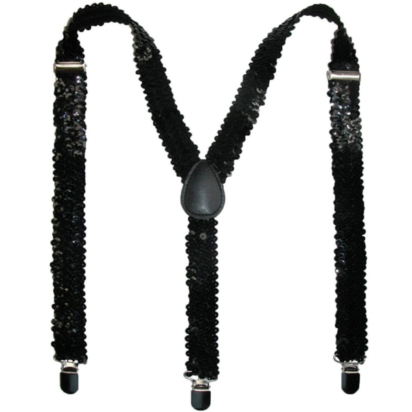 Fanno-Men's Adjustable Clip-On Suspenders Elastic Braces for Formal Wedding Slim Fit