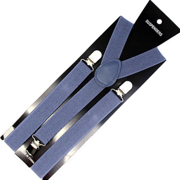 Fanno-Men's Adjustable Clip-On Suspenders Elastic Braces for Formal Wedding Slim Fit