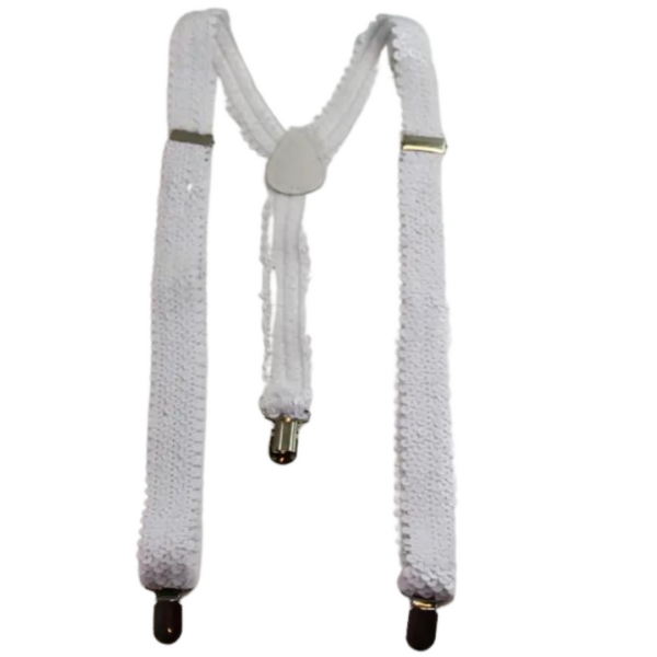 Fanno-Men's Adjustable Clip-On Suspenders Elastic Braces for Formal Wedding Slim Fit