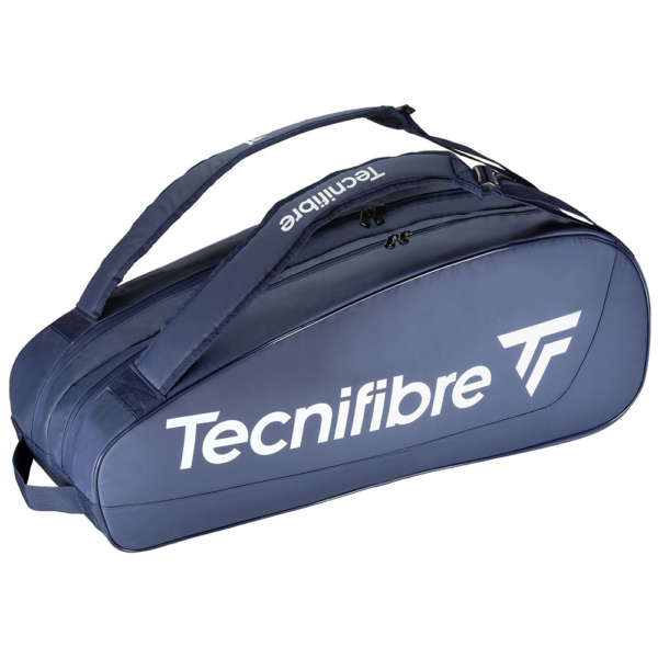 Fanno-Tennis Bag Holds 9 Racquets with Adjustable Backpack Straps Navy Blue