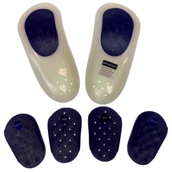 Fanno-WALKFIT ORTHOTICS Insoles Walk Fit Foot Feet Support BLUE - B (Womens 5-5.5  Mens 4-4.5)