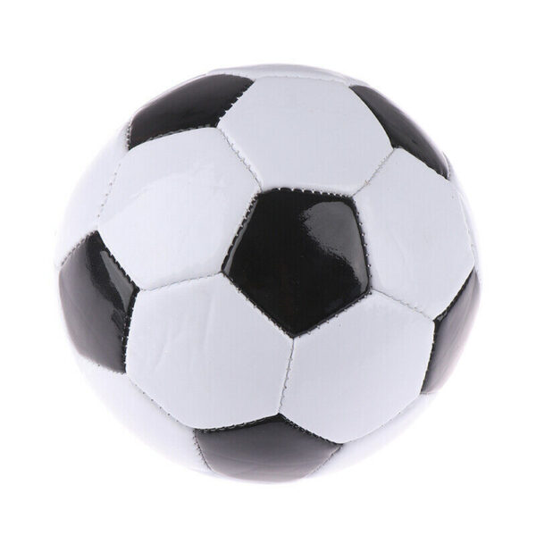 Fanno-Classic Soccer Ball Size 5 Durable PVC Training Football Black and White Design