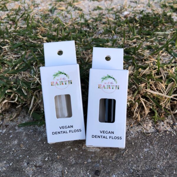 Fanno-Biodegradable Vegan Dental Floss Twin Pack Bamboo Charcoal Cornstarch Mint