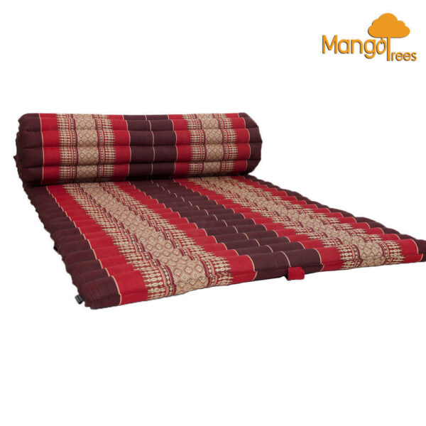 Fanno-Thai Kapok Roll Up Mattress Foldout Mat Handmade Cotton for Indoor Outdoor Use