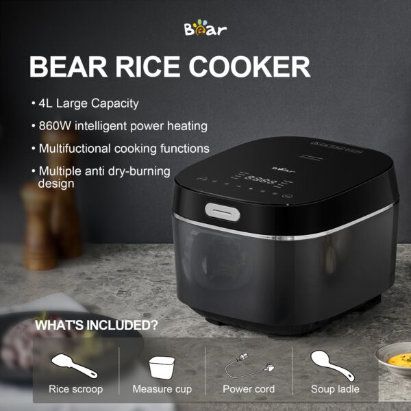 Fanno-4 Litre Intelligent Rice Cooker with LED Display and Non-Stick Inner Pot