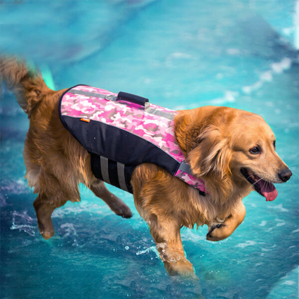 Fanno-Dog Life Jacket High Visibility Pet Safety Vest for Swimming and Water Sports